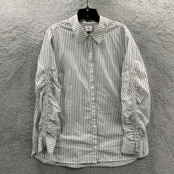 CAbi Shirt Womens XL Button Up Top Long Sleeve White* - Picture 1 of 10